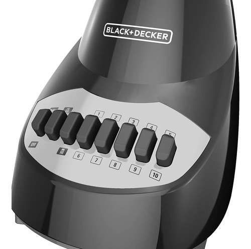 Licuadora Blackdecker Crush Master De 10 Velocidades, Negra,