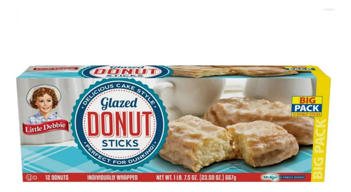 Galletas Glazed Donut Sticks Little Debbie 12 Pcs