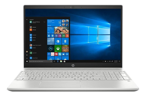 Laptop  HP Pavilion 15-cs0051la plata 15.6", Intel Core i5 8250U  12GB de RAM 1TB HDD, NVIDIA GeForce MX150 1920x1080px Windows 10 Home