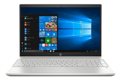 Laptop  HP Pavilion 15-cs0051la plata 15.6", Intel Core i5 8250U  12GB de RAM 1TB HDD, NVIDIA GeForce MX150 1920x1080px Windows 10 Home