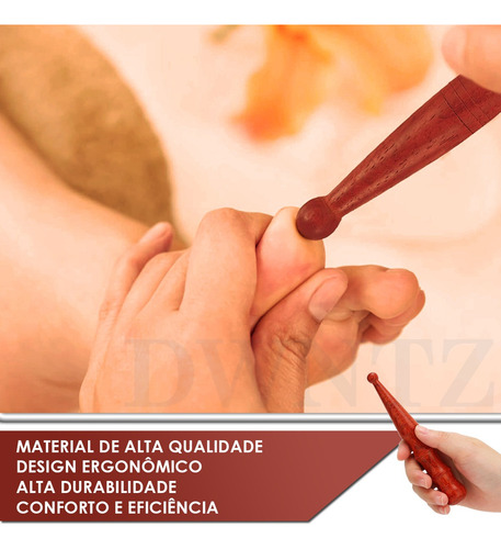 Bastão Reflexologia Podal Reflexoterapia Pé Ponta Em Círculo