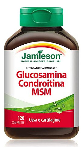 Jamieson Glucosamina Condroitina Msm 1300mg 120 Cápsulas