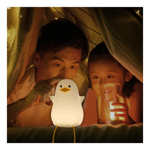 Lindo Pato Bebé Guardería Lámpara Noche Luz Para Niños Mesit