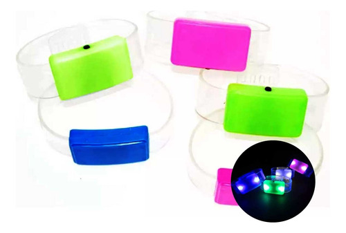 Pulseira De Led Para Festas - Kit 20 Unidades