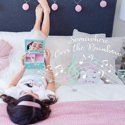 Amitié Lane - Joyero Musical Con Diseño De Unicornio Para Ni