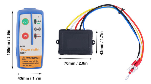 Transmissor De Guincho Sem Fio 12v, Controle Remoto Elétrico
