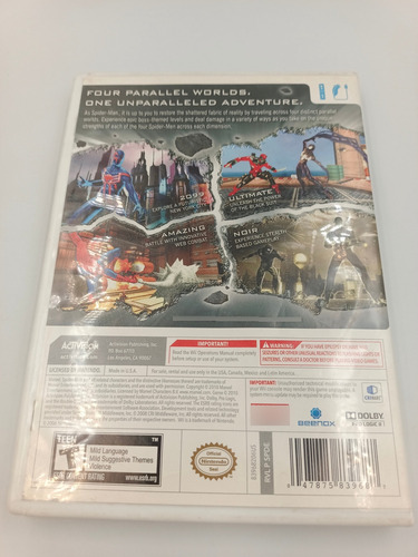 Spider-man Shattered Dimensions | Wii Y Wii U (Reacondicionado)