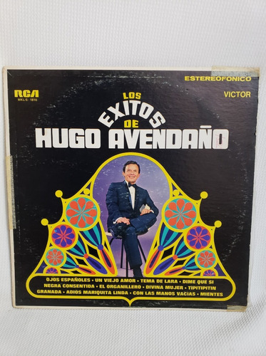 Los Éxitos De Hugo Avendaño Disco Lp Vinilo Acetato