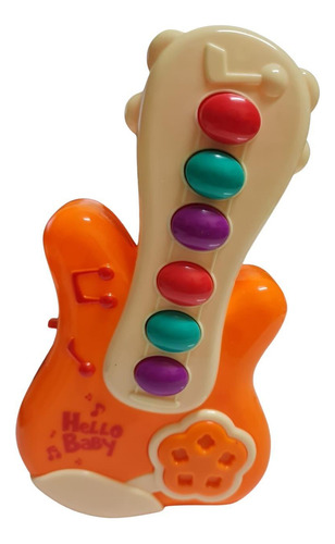 Brinquedo Minha Primeira Guitarra Educativo Infantil Criança