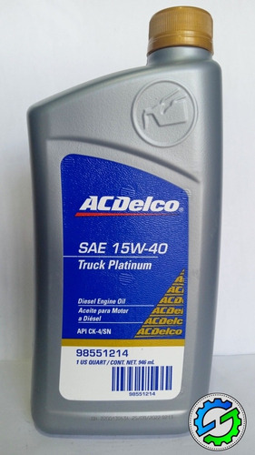 Aceite 15w40 Acdelco Mineral 