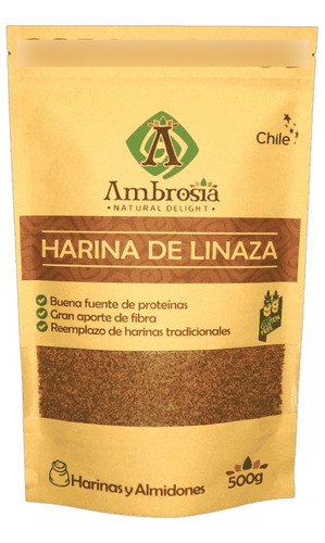 Ambrosia Harina De Linaza Sin Gluten 500 G