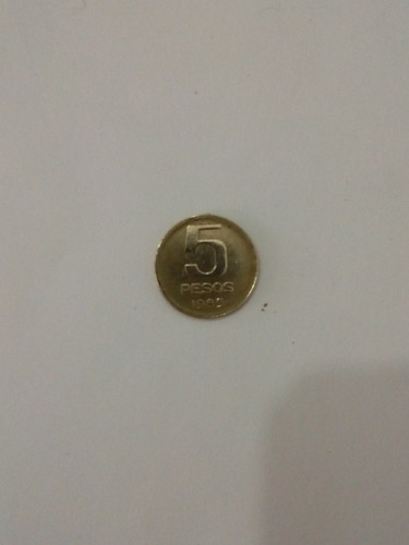 Moneda Argentina 5 Pesos Año 1985