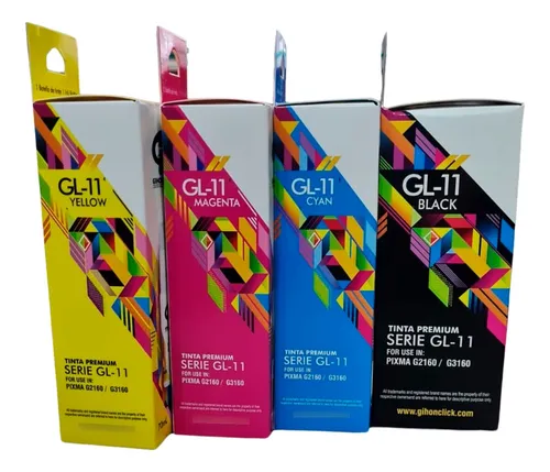 5 Tintas Gi-11 Para Canon G2170 G3170 G2160 G3160 G4170