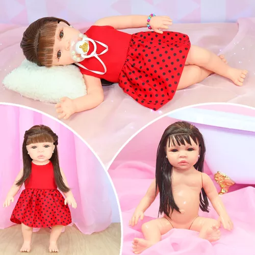 Bebê Reborn Boneca Princesa Corpo de Silicone e Acessórios - ShopJJ -  Brinquedos, Bebe Reborn e Utilidades