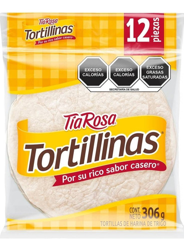 Tortillas De Harina Tortillinas Tía Rosa 12 Piezas