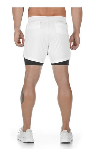 Pantalones Cortos Hombre Deporte Al Aire Libre Doble Capa