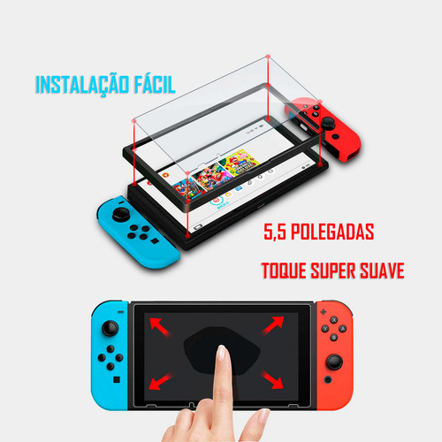 Película De Vidro Para Tela Completa Para Nintendo Switch