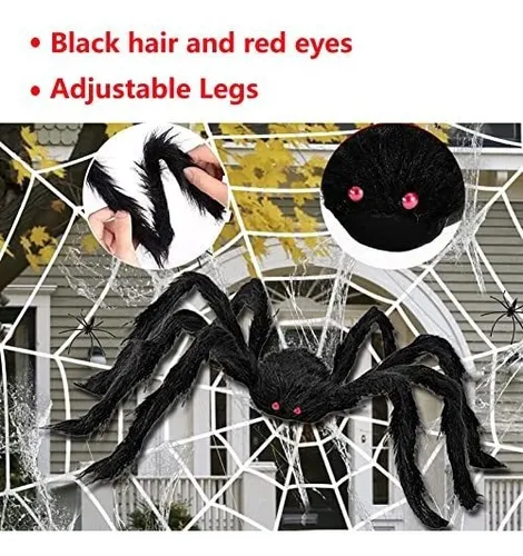 Juego De Telarañas Para Decoración De Halloween, 20 Pulgad