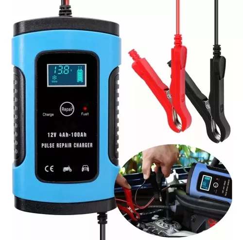 Cargador Baterias Coches Moto 12V 6A Inteligente Completamente Automático  con Pantalla Táctil LCD,Automática de Detección Reparación Mantenimiento y  Múltiples Protecciones para Plomo-ácido/AGM/Gel : : Coche y moto