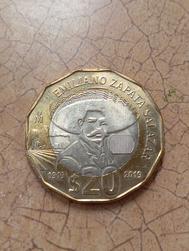 Emiliano Zapata Salazar 20 Pesos