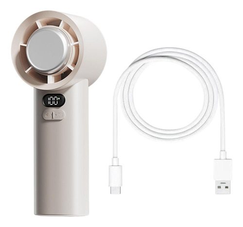 Mini Ventilador Portátil De Mano, Ventilador De Beige