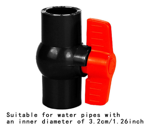 Válvula De Bola Pvc Control De Agua Dia Interna 32cm