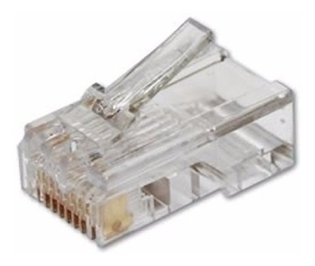 Ficha Plug Rj45 Conector Red Utp Rj 45 Zurich 10 Unidades Doble Contacto