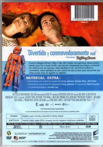 Irremediablemente Juntos ( Bill Hader ) Dvd Original Nuevo