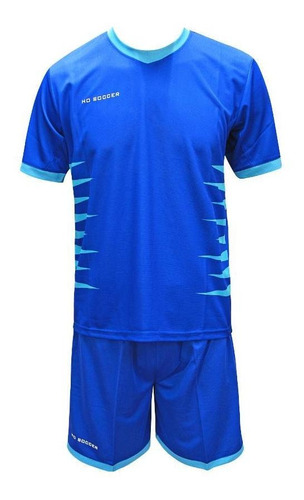 Set Camiseta + Short Ho Soccer Mega Azul - Celeste