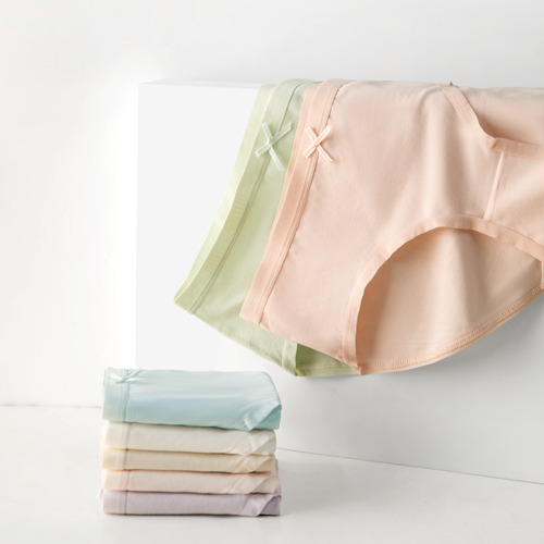 Pack 6 Bragas Bikini Algodón Azul/rosa - Tejido Transpirable