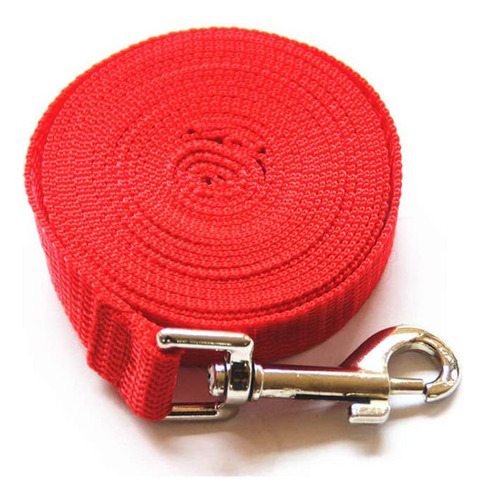 Wzyuan 30ft Red Nylon Pet Correa De Entrenamiento De Plomo .