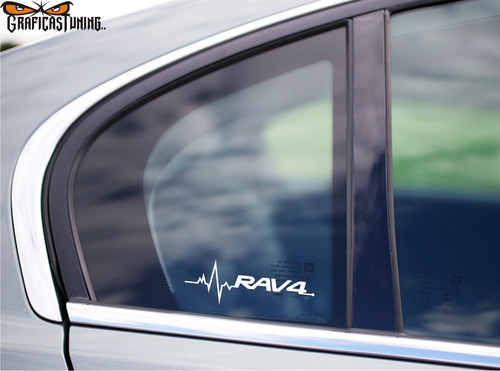 Imagen 2 de 4 de Calco Rav4 En Mi Sangre 20 X 7 Cm - Graficastuning
