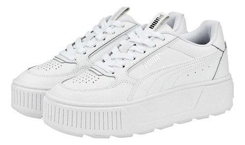 Tenis Casual Dama Puma 388420-01 Karmen Rebelle Plata 4cm T3