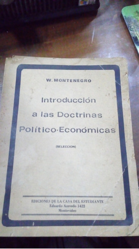 Libro Introducción A Las Doctrinas Económicas