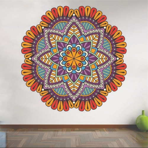 Vinilo Sticker Mandala De 140x140 Cm Lavable
