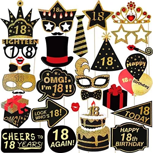 Feliz Cumpleaños Props Para 18o Fiesta De Cumpleaños Photo S