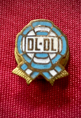 Pin Solapero Escarapela Dl Dl Perón Farrell Celeste Escarapela (Usado)