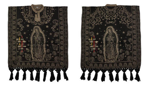 Gabán Artesanal Mexicano Unisex-virgen De Guadalupe (2 Pack)