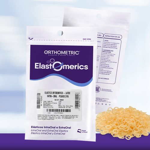 Elástico Intraoral Para Aparelho Látex 3/16 Lev/médio/pesado