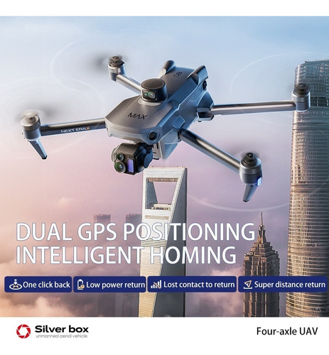 Dron Profesional P7 Max 8k Hdr Plegable Obstáculos Evitación