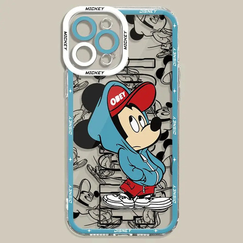 Funda De Teléfono Mickey Mouse Minnie Para iPhone 15 13 14 1