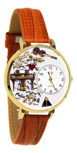 Relojes Caprichosos G0510007 Musica Piano Bronceado Piel Rel