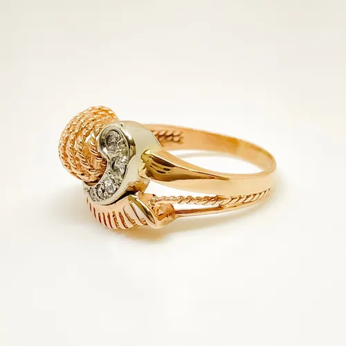Anillo chevalier de oro 18k outlet