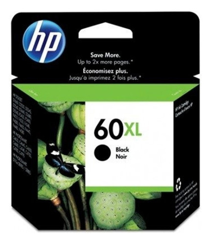 Cartucho De Tinta Hp 60xl Color Negro De 12 Ml