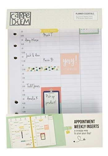 Carpe Diem Appt Planner Esencial Cita Vertical 8zwcd