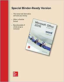 Looseleaf For Microsoft Office Word 2016 Complete In Practic