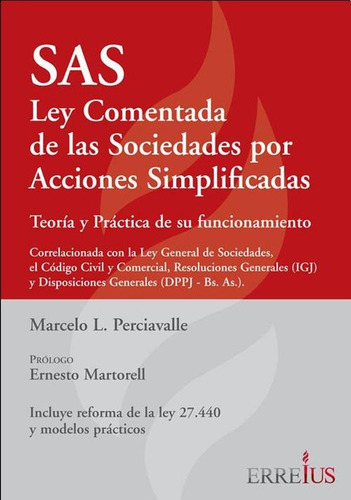 Sas - Ley Comentada De Sociedades Por Acciones Simplificadas
