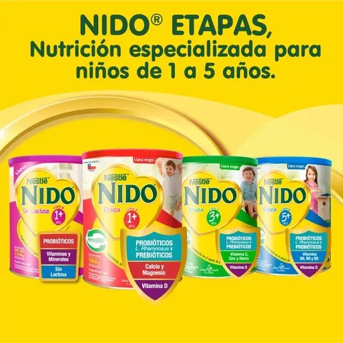 NIDO Etapas 1+ Sin Lactosa
