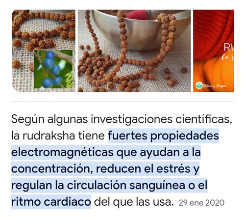 Japa Mala Cuentas De Madera Y Dije Cristal De Murano