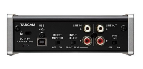 Interface De Audio Tascam Us1x2 Dos Salidas Una Entrada...